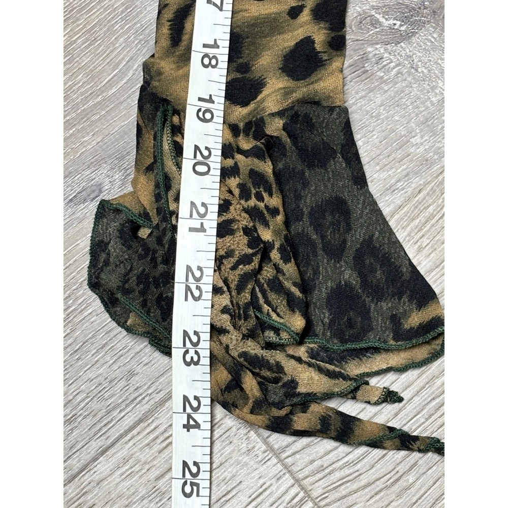 Used Rampage Clothing Co. Leopard Print Long Sleeve Top‎ Sz Large Excellent Cond - Picture 5 of 6